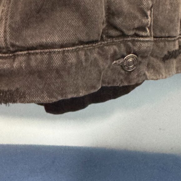 Free People Distressed Jean Jacket * XL * We The Free - Picture 10 of 13